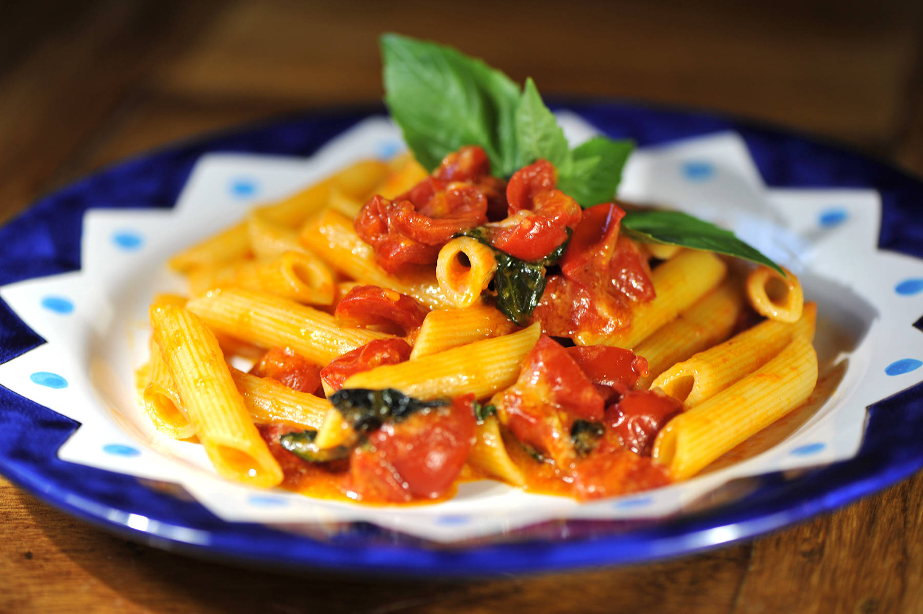 Italian pasta in restaurant, Marylebone
